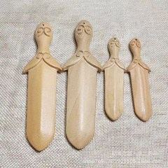 桃木剣整木彫刻如意剣木造工芸品観光スポットネットショップ生放送ソース