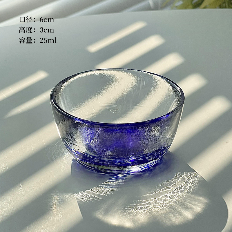 Taza de sake de color esmaltado set Jiugong estilo japonés taza de té mini taza de vino de vino de vino de vidrio