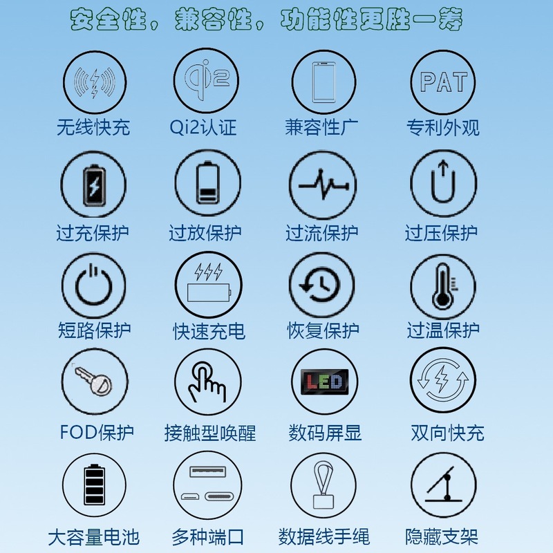Qi2ワイヤレス充電宝YM-PW890はすべてのカバーを提供しています (電池を除く)|undefined