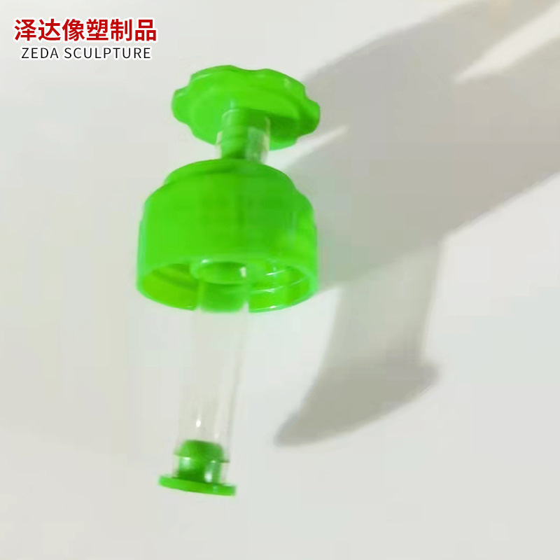 28-mouth green plastic bottle cap bicycle tire self-repair liquid bottle cap with transparent hose Xingtai manufacturer