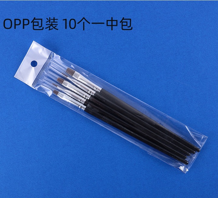 Pluma de fototerapia de uñas de cabeza plana transfronteriza 5 piezas traje de cepillo de fila de uñas pegamento cepillo de uñas fototerapia pluma de belleza personalización