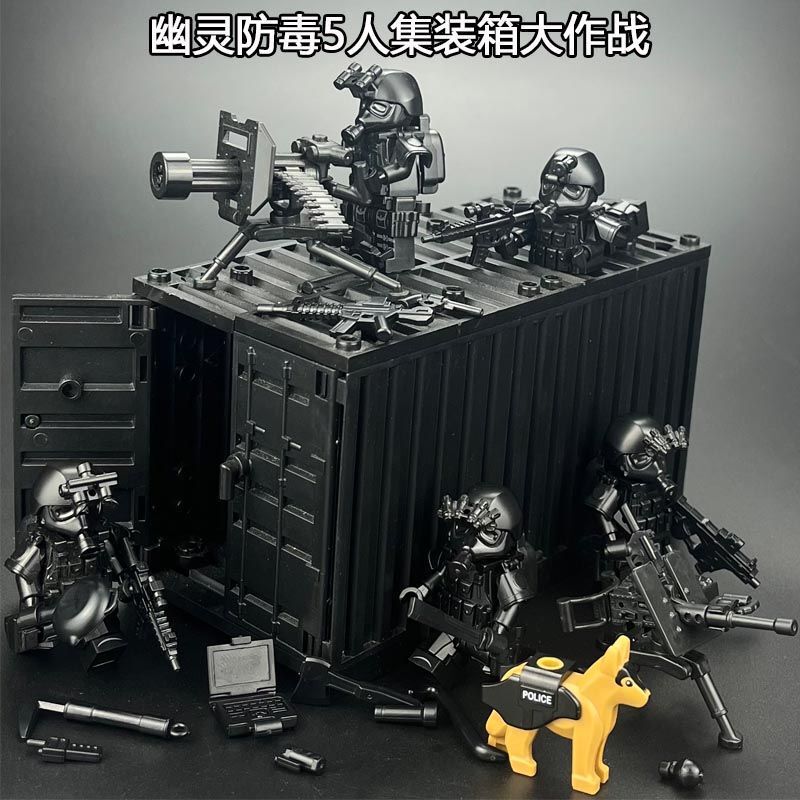 [メーカー卸売] レゴ軍事ビルディングブロック特殊部隊ミニフィギュア抗ウイルス SWAT フィギュア兵士子供用パズルと互換性があります。|undefined