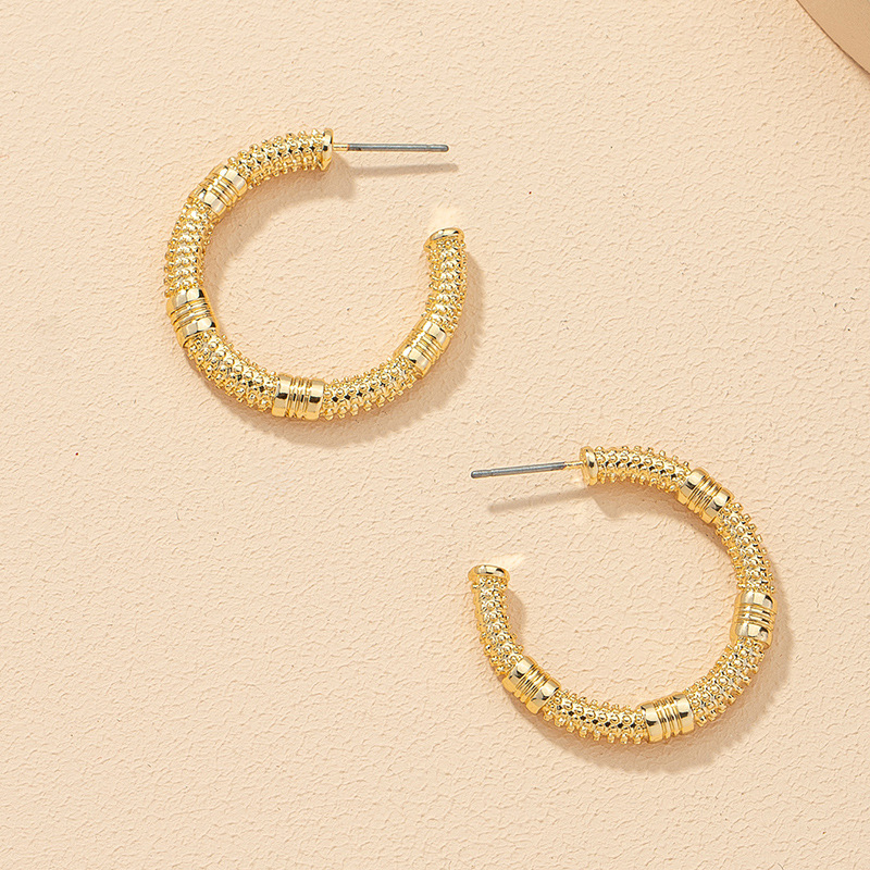 Wholesale Fashion C-shaped Alloy Earrings display picture 9