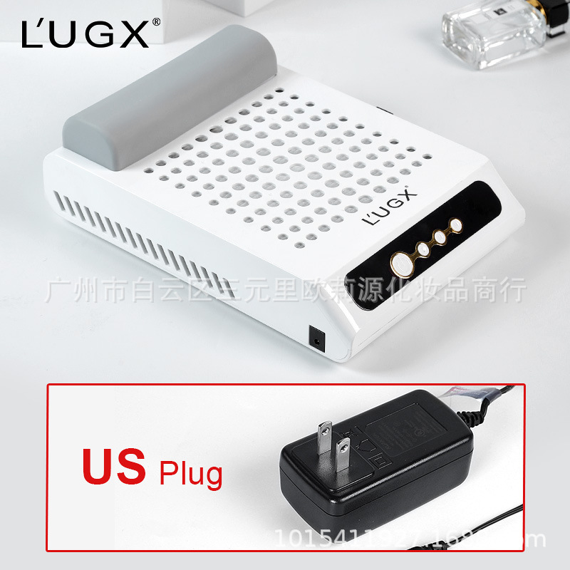 LUGX ooliyuan recargable portátil aspiradora de uñas nueva máquina de succión de polvo de almacenamiento de energía inalámbrica polvo de uñas no funciona Gris