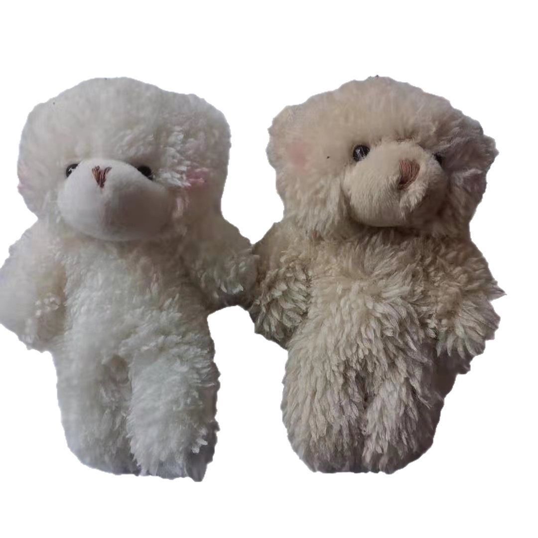 新しいかわいい赤面結合クマぬいぐるみクマビーズチェーン携帯電話ペンダント 12cm クマ