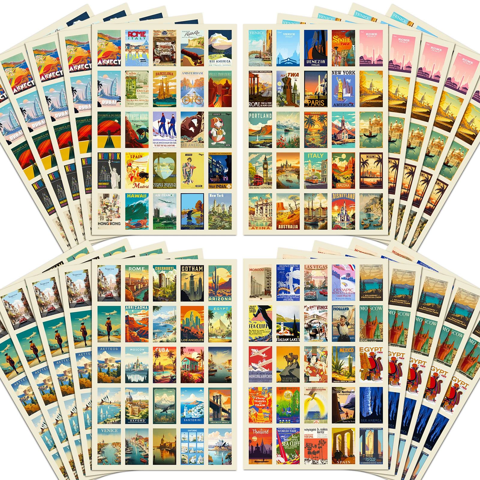 Poster, sticker, 100 pieces, Aliexpress