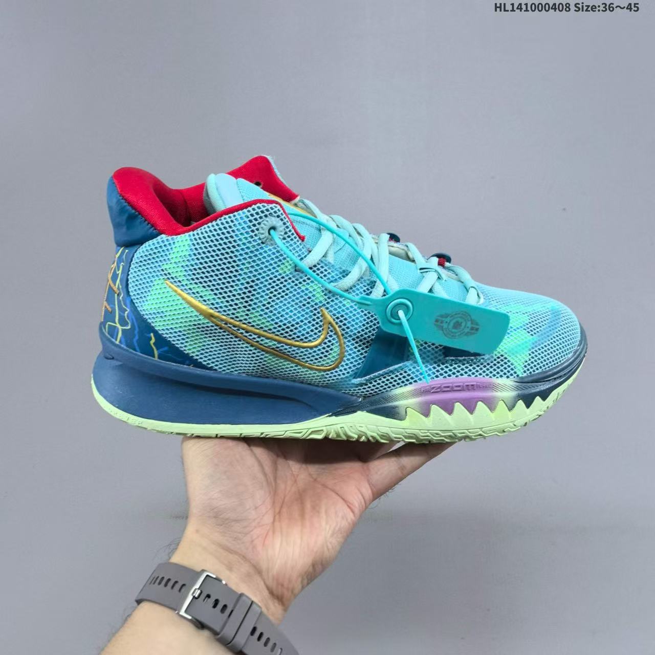 Zapatillas de Baloncesto de Caña Media Kyrie 7, Cuero y Caucho, Transpirables, para Deporte image 17