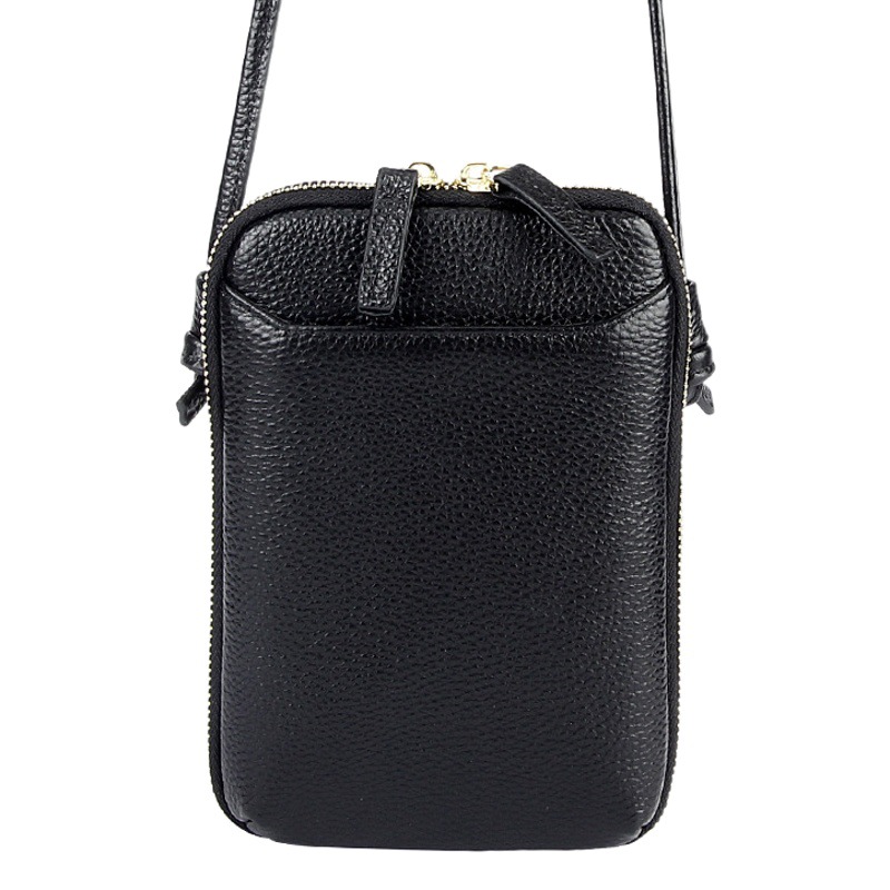 Foreign Trade Bag Women's New Niche Design Shoulder Bag Fashionable Simple Genuine Leather Mobile Phone Bag Women's Crossbody Bag Mini