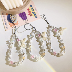 日韓ins星星蝴蝶結不規則手提鏈高級手機掛繩通用手機殼ccd相機鏈