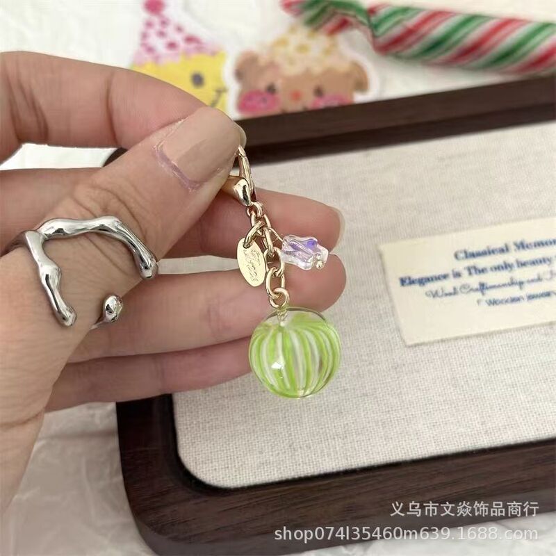 原创手作日系糖果球翻包拉链扣女包挂件耳机包手机挂饰手账万能扣|undefined