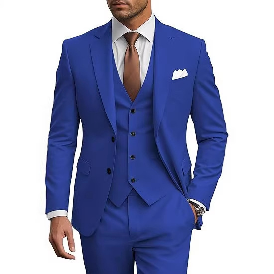 Suit for European and American foreign trade, new Amazon men's three-piece suit for banquets and parties, groom and groomsmen attire Suit for European and American foreign trade, new Amazon men's three-piece suit for banquets and parties, groom and groomsmen attire