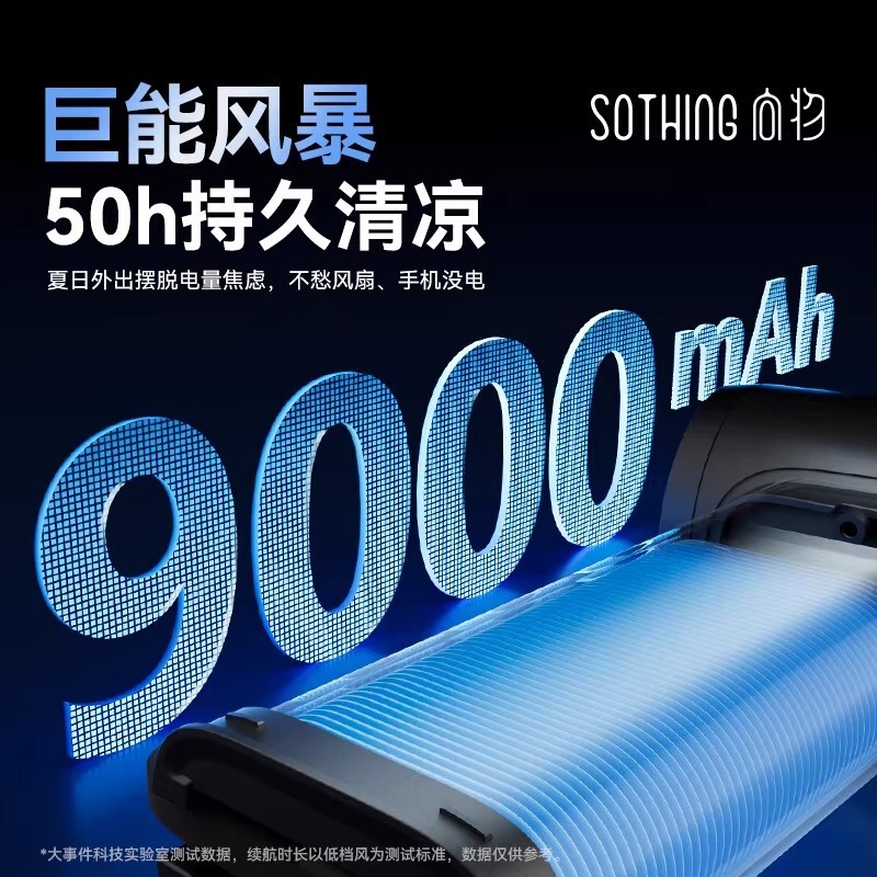 [新しい国家標準3C認証] Xiangwuハンドヘルド小型ファンパワーバンクモバイル電源充電長寿命扇風機|undefined