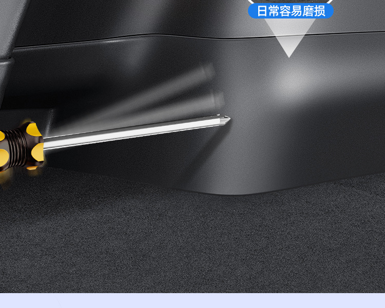 Suitable for Tesla Model Y/3 Carbon Fiber Rear Door Sill Strip Upgraded Version Anti-Kick Seat Protection Corner Accessories
