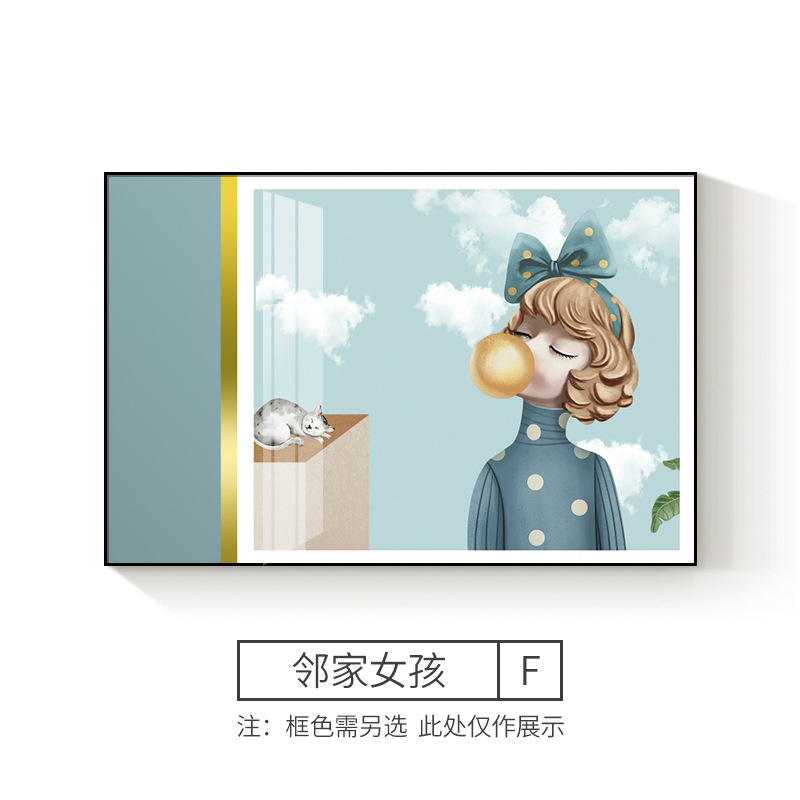 Caja de medidor eléctrico pintura decorativa moderna minimalista caja de puerta eléctrica que cubre la luz caja de distribución de lujo colgando pintura restaurante flip que cubre mural