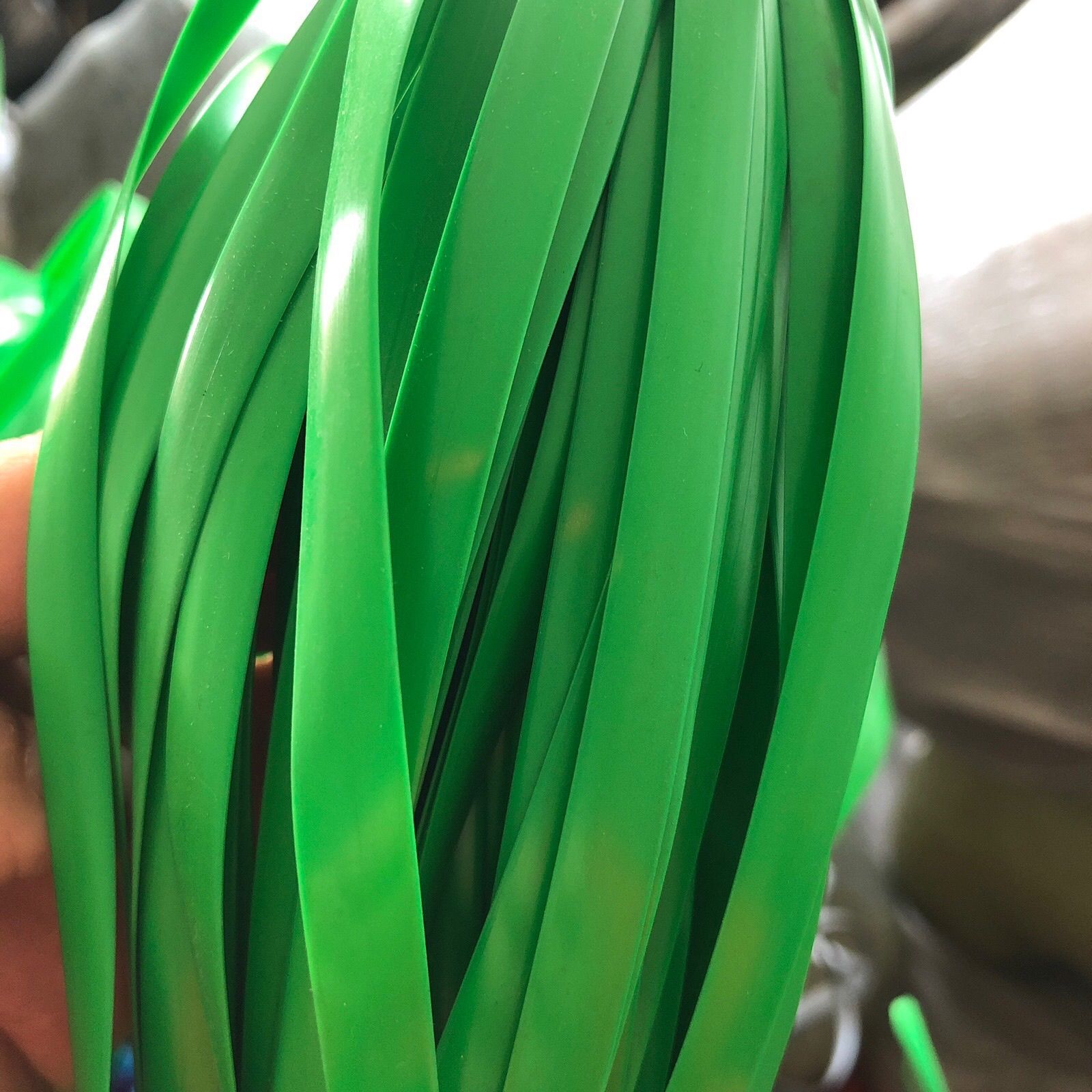 8mm 녹색 플랫 덩굴