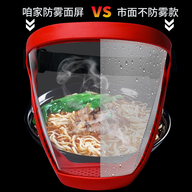 ✅护目镜高透明防护面罩高清全脸防雾粉尘打磨头罩防护罩防尘面具