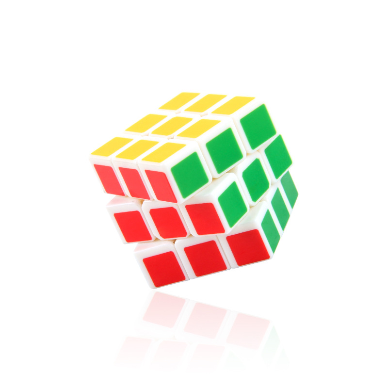 Mini 3,4 cm de tercer orden Cubo de color sólido de rotación suave Cubo de orden positivo Ciencia Educativa y educación juguete caja de presentación traje