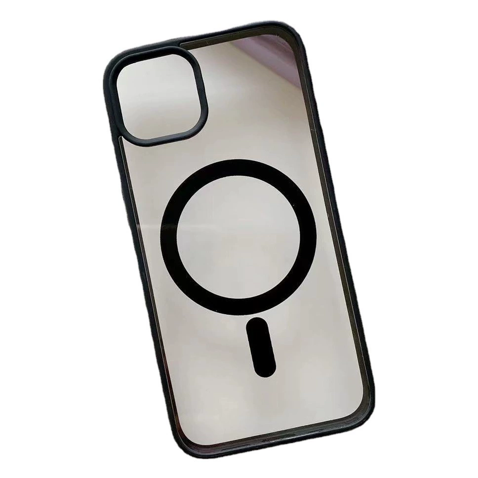 Применимо iphone16promax яблоко 14 Магнитный чехол для телефона 15 Макарон Акриловая защита 16