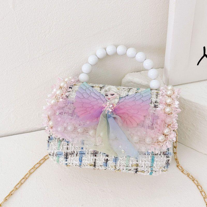 Nueva niñas princesa Aisha bolsos, bolsos de hombro de moda lindos bolsos de decoración de bebés de dibujos animados