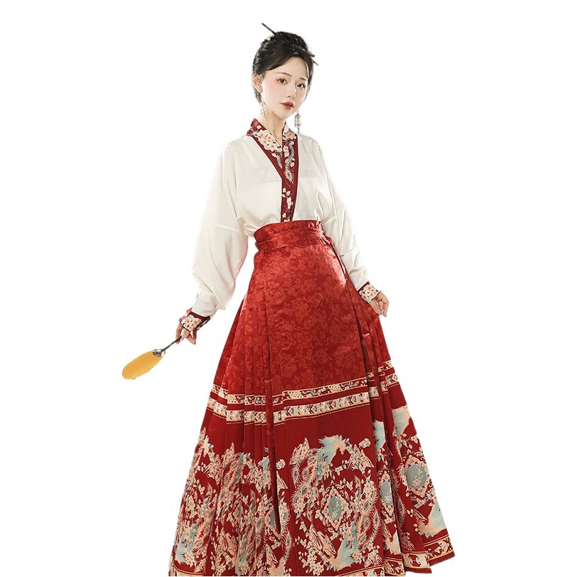 Новый Ming Han одежда [Fengxi] самолет рукав Новый китайский стиль жилет платье Женский Повседневный коммутирующий костюм