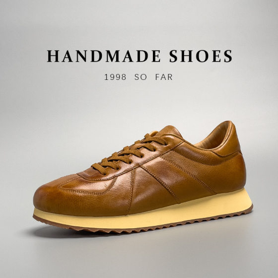 Bullet high-end business casual leather shoes men's simple all-match first layer cowhide retro style genuine leather men's shoes fashion