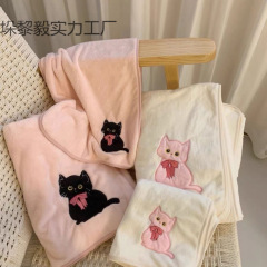 可爱浴巾三件套吸水速干洗澡巾ins风浴巾女珊瑚家用学生宿舍裹巾