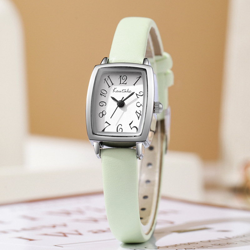 New Ladies Watch Women's Simple Digital Life Waterproof Small Square Belt Student Party Niche Cross-border Explosions