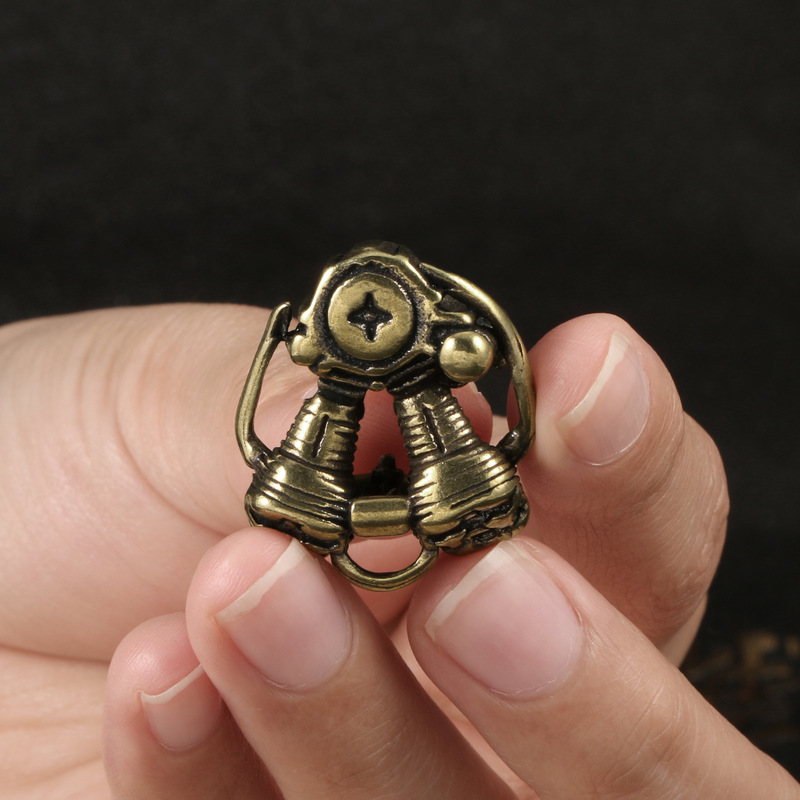 Retro Motorcycle Harley engine motorcycle engine pendant men's creative handmade ancient brass keychain pendant wholesale Retro Motorcycle Harley engine motorcycle engine pendant men's creative handmade ancient brass keychain pendant wholesale