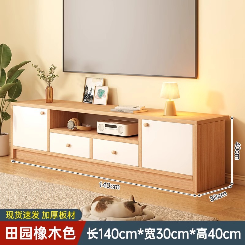 Personalizado mayorista gabinete de televisión sala de estar hogar pequeño tipo nuevo alquiler simple piso de madera gabinete de televisión image 17