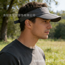 夏季可折叠空顶棒球帽男女户外运动休闲跑步鸭舌帽透气防晒遮阳帽
