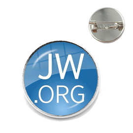 跨境热销JW.ORG时光宝石胸针徽章别针礼物