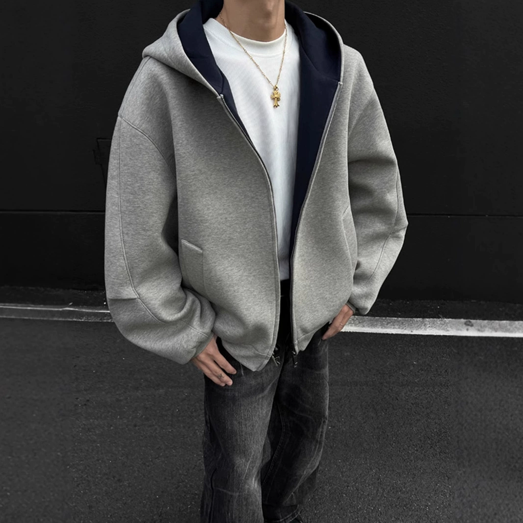 Американский тяжеловесный кардиган свитер мужской приливный бренд досуг ленивый ветер красивый пиджак cleanfit