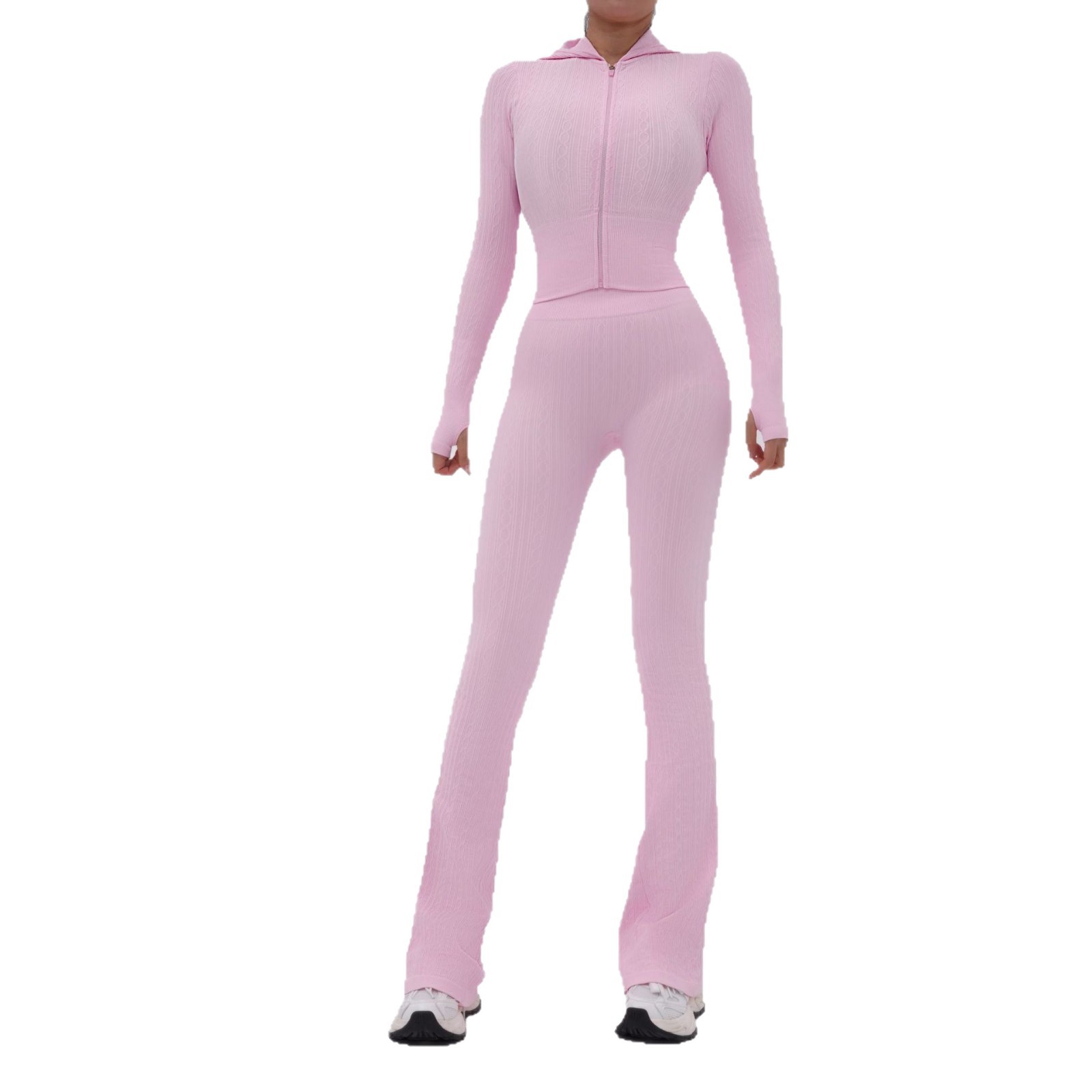 Cross-border nuevo ajuste de ropa de yoga adelgazante, moda femenina de elevación de cadera abdominal, ejercicio al aire libre, ejercicio de fitness yoga