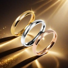 韓国版気質3mm素輪円弧チタン鋼指輪女性シンプル流行カップル指輪小衆百合手飾品