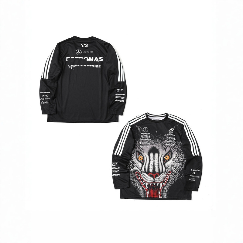 Cross-Border Supply of New High-Quality Y3 Co-Branded Amg Petronas F1 Team Round-Neck Long-Sleeved T-Shirts for Men and Women Cross-Border Supply of New High-Quality Y3 Co-Branded Amg Petronas F1 Team Round-Neck Long-Sleeved T-Shirts for Men and Women