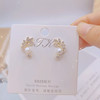 Earrings, trend fashionable accessory, Korean style, silver 925 sample, city style, wholesale
