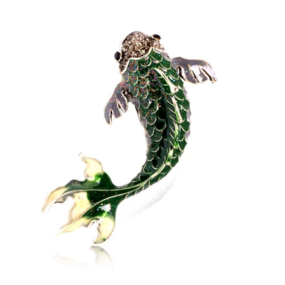Red Koi Fish Brooch: Yaxa sancaqları
