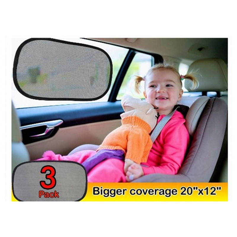 Insulation Curtain, Windshield Sunshade, Black Gauze Net, Anti-Mosquito and Insect-Proof Breathable Net, Privacy Curtain, Summer Sunshade for Car Windows