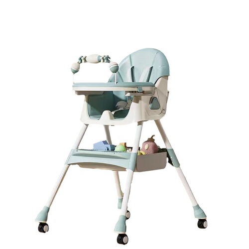 Children's dining chair multi-functional foldable baby rocking chair home sit and lie down baby adjustable dining table