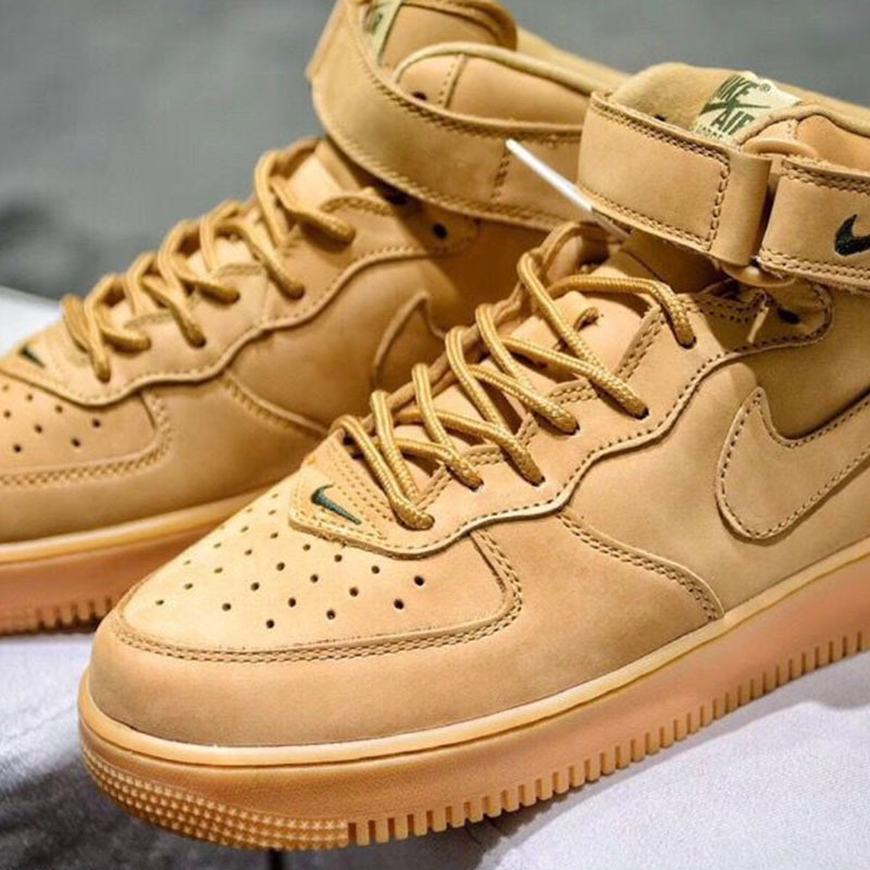 Putian zapatos de la Fuerza Aérea N ° 1 zapatos bajos del tablero superior AF1 zapatos blancos Alta versión AF1 pareja zapatos de hombre y mujer de moda casual