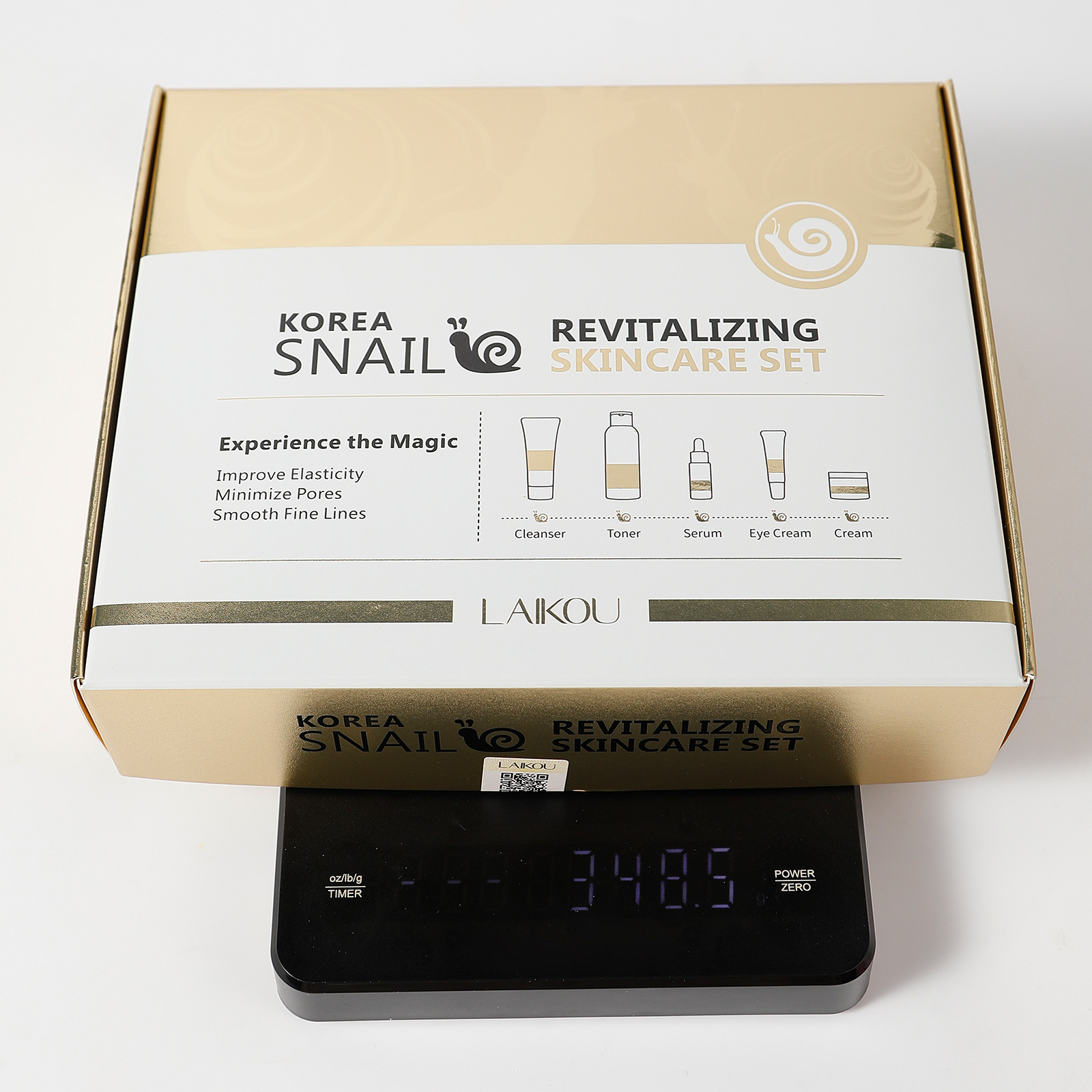 Cross-border new LAIKOU snail skin care five-piece set for facial care to brighten skin tone, manufacturer's skin care products in stock Application Scenario