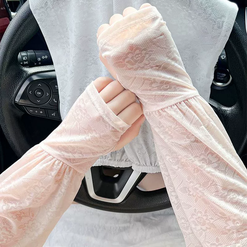 Lace sleeves, thin breathable silk protection sleeve, sun protection, UV protection