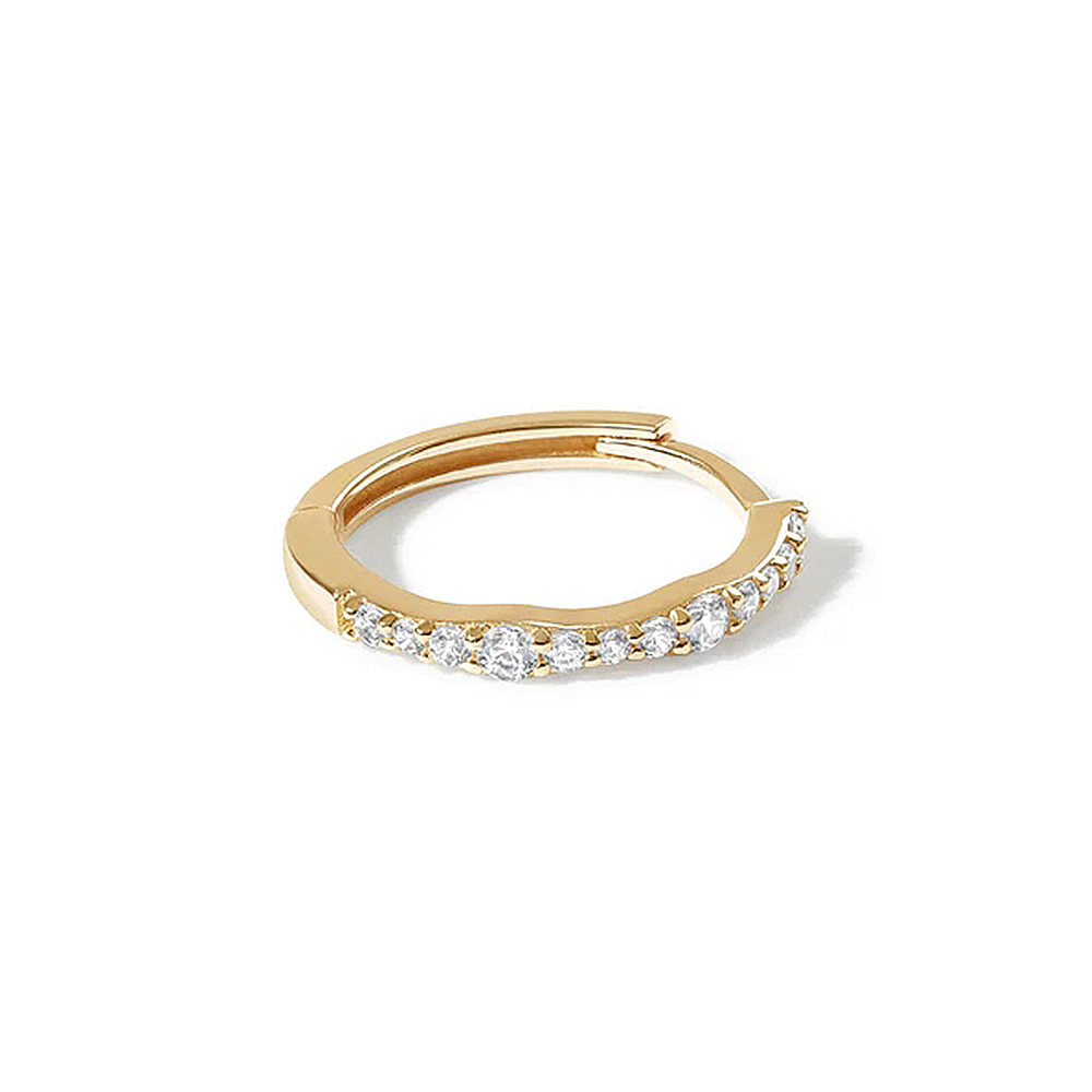 3g Weight Zircon Inlay Material Hoop Earrings Classification 1 Piece Quantity Casual Occasion 925 Sterling Silver Material Circle Pattern Women'S Gender Plating, Inlay Design Fashion Style 1 Piece 925 Sterling Silver Zircon Circle Hoop Earrings 10