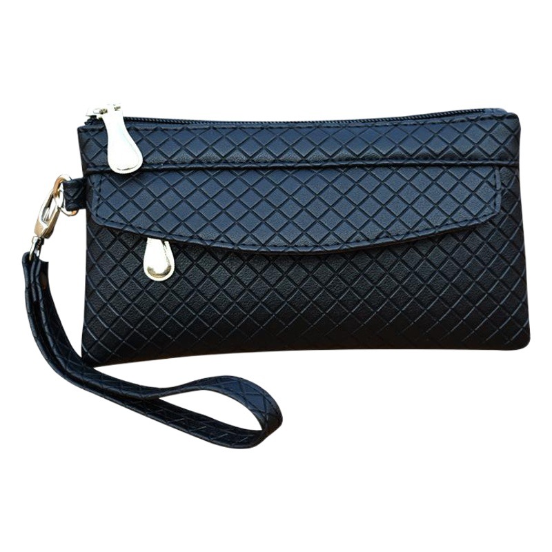 Bag New Style Simple Women's Clutch Bag Korean-style Embossed Plaid Small Bag Vegetable Buying Middle-aged Coin Purse