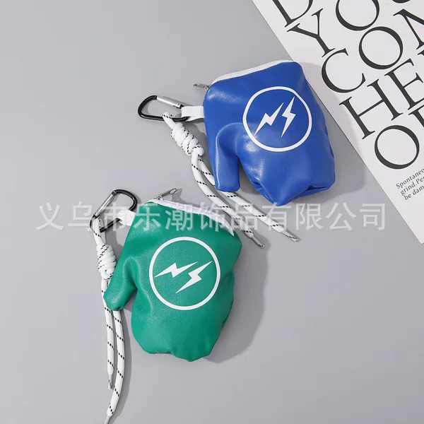 Niche Design Boxing Gloves Bag Headset Coin Purse Key Women's Bag Coin Storage Small Hanging Bag Men's Crossbody Trendy