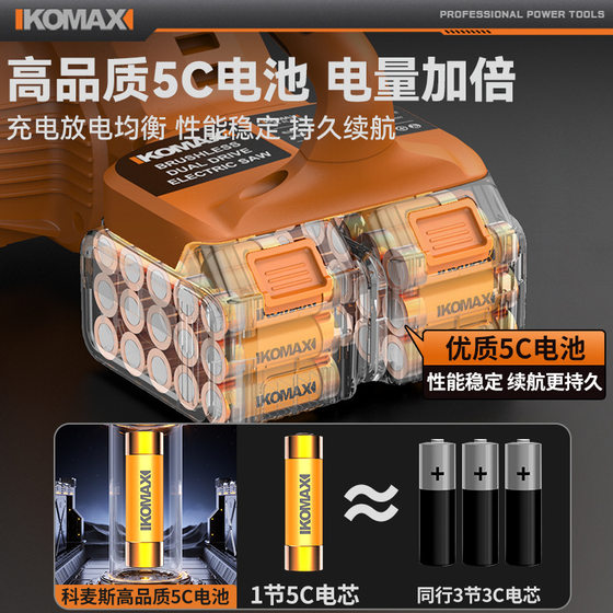 Electric Saw Logging Saw Household Small Handheld Chain Saw High Power Woodworking Saw Blade Rechargeable Saw Wood Saw Artifact