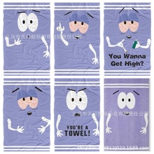 跨境热销沙滩巾 卡通儿童浴巾总动员 3d印花涤纶沙滩毛巾一件代发