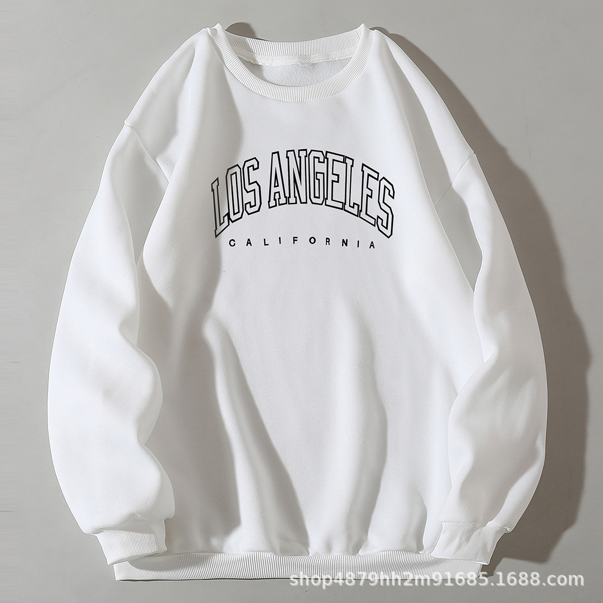 Velvet Women's Loose Round Neck Sweatshirt Women's Spring and Autumn Printed Jacket Casual Bottoming Shirt Girl Summer Top Wholesale