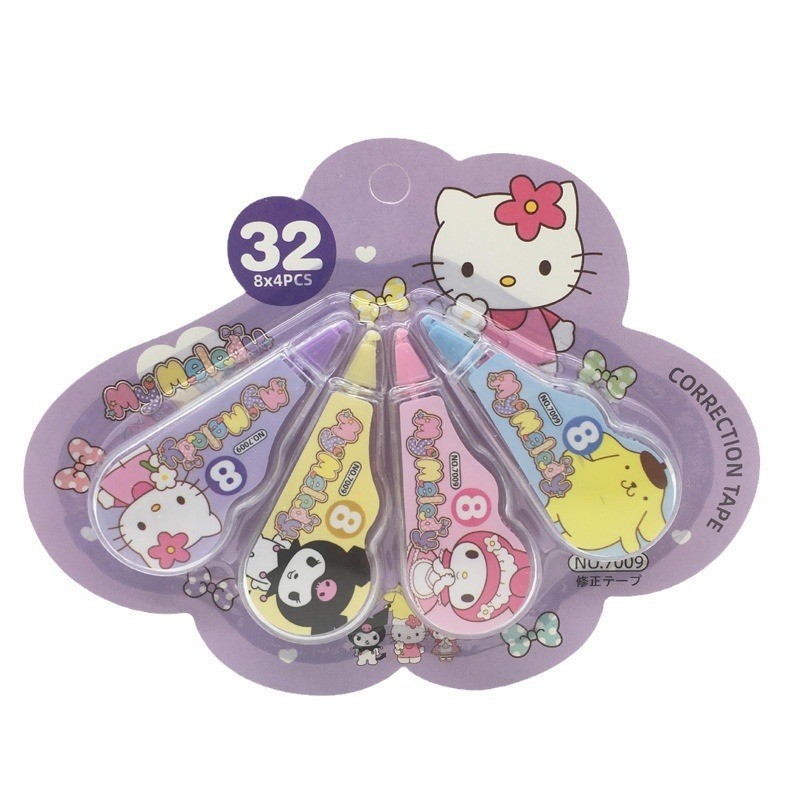 Comercio exterior nuevo Sanrio cinturón de corrección papelería de escuela primaria lindo mini cinturón de corrección de curomi cinturón de corrección de errores