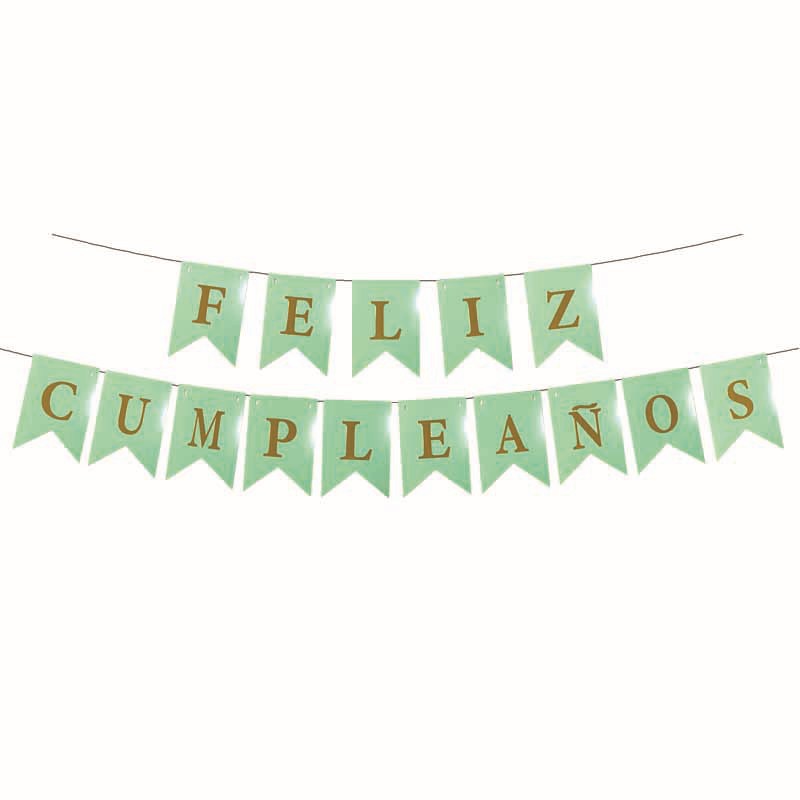 Macaron occidental transfronterizo bronceado feliz cumpleaños bandera fiesta decoración decoración ambiente productos a juego